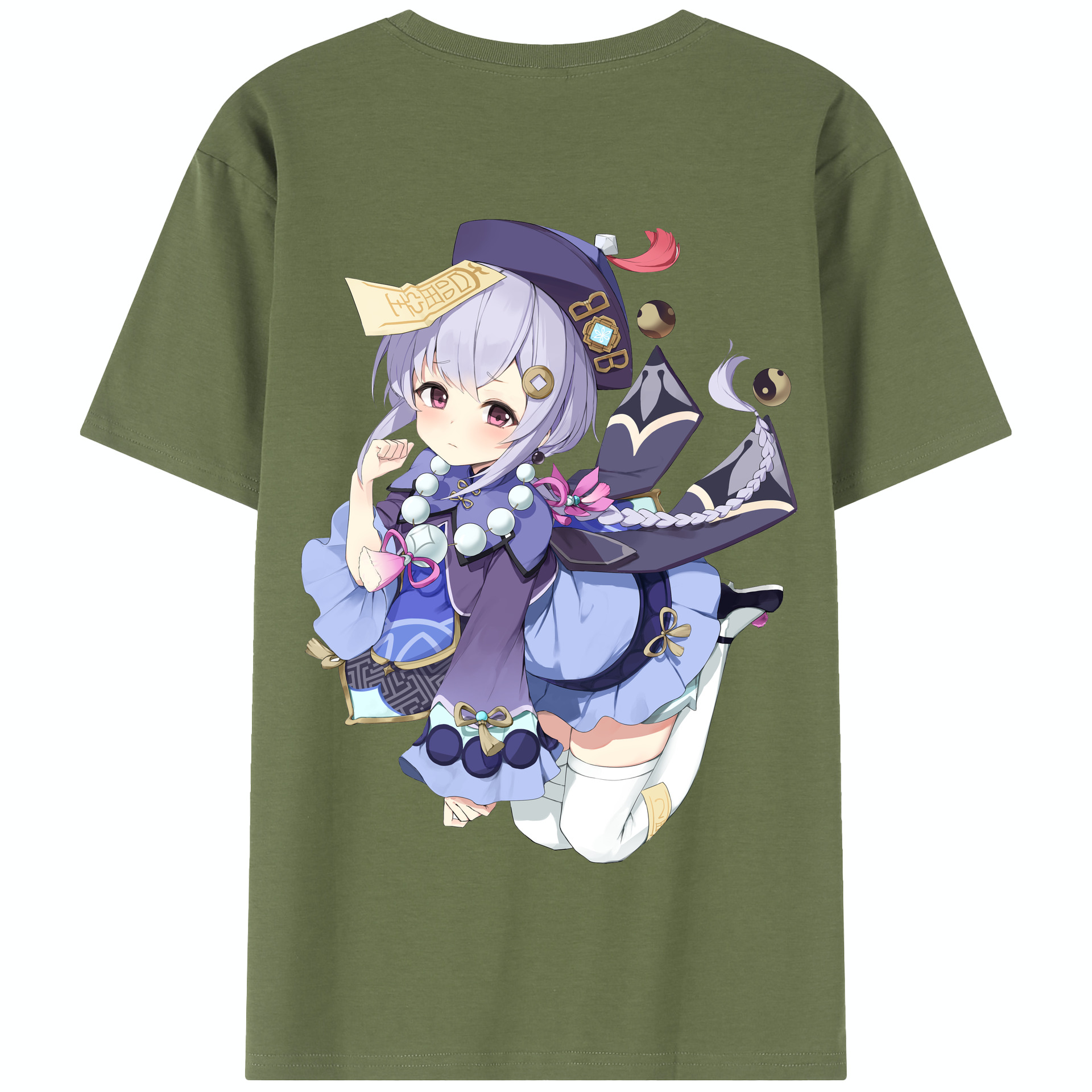げんし神 七七 なな  genshin Nana 綿100％半袖Tシャツ（背面プリント）